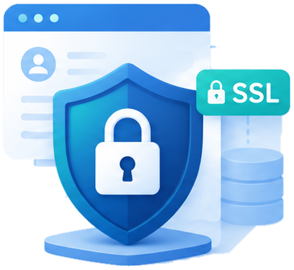 Website security illustration