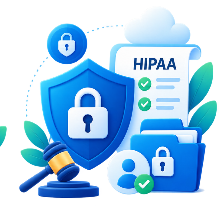 HIPAA and statutory compliance illustration
